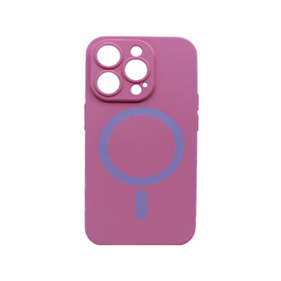 New Science Silicone Megnatic Case for iPhone 14 Pro Pink